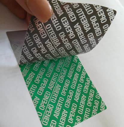 Etiquetas Inviolables de Poliéster